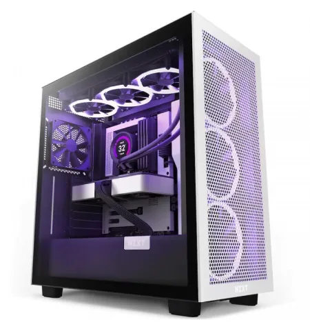 Компьютерный корпус NZXT H7 Flow, Midi-Tower, ATX, Белый | Черный