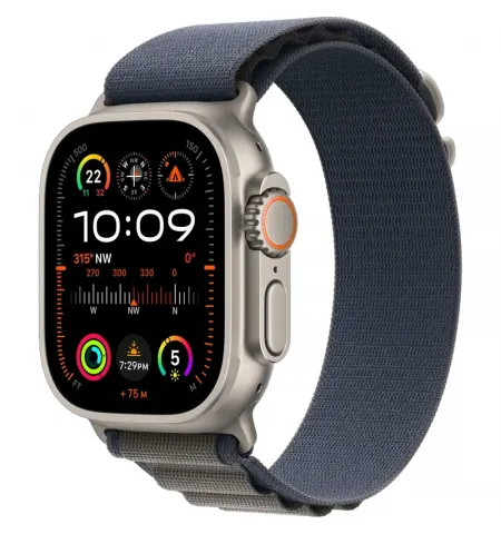 Ceas inteligent Apple Watch Ultra 2, 49mm, Titanium | Blue