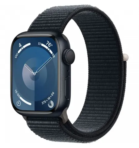 Ceas inteligent Apple Watch Series 9, 41mm, Midnight