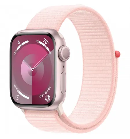 Ceas inteligent Apple Watch Series 9, 41mm, Light Pink