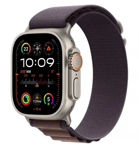 Ceas inteligent Apple Watch Ultra 2, 49mm, Titanium | Indigo