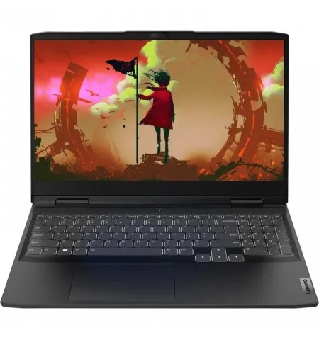 Laptop Gaming 15,6" Lenovo IdeaPad Gaming 3 15ARH7, Onyx Grey, AMD Ryzen 5 7535HS, 16GB/512GB, Fara SO