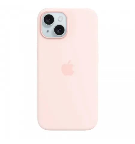 Husa Apple iPhone 15 Silicone Case with MagSafe, Light Pink