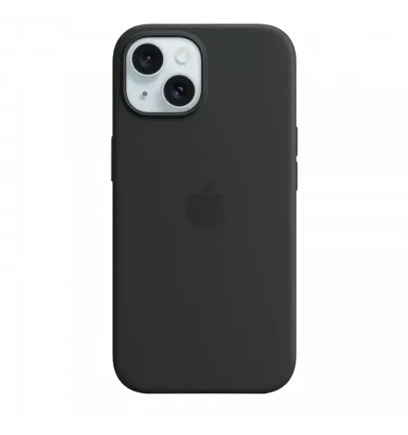 Чехол Apple iPhone 15 Silicone Case with MagSafe, Чёрный