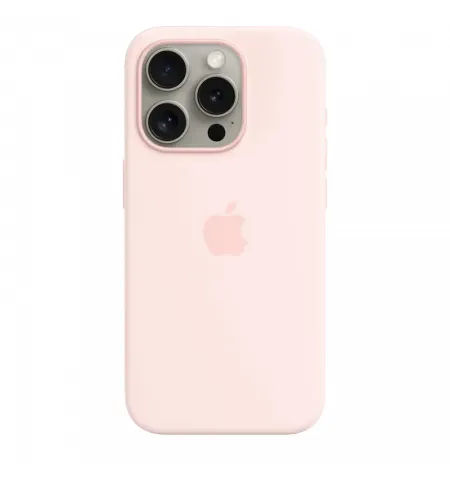 Чехол Apple iPhone 15 Pro Silicone Case with MagSafe, Светло-розовый
