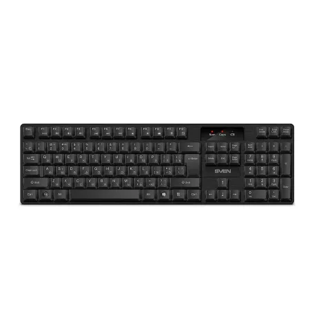 Клавиатура SVEN KB-C2300W, Беспроводное, Чёрный