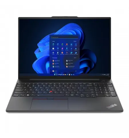 Ноутбук для бизнеса 16" Lenovo ThinkPad E16 Gen 1, Graphite Black, Intel Core i7-1355U, 16Гб/1024Гб, Без ОС