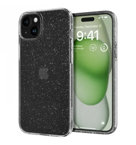 Husa Spigen iPhone 15 Plus Liquid Crystal, Cristal cu sclipici