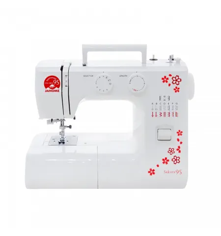 Masina de cusut JANOME Sakura 95, Alb