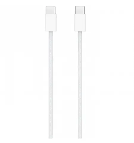 Cablu de incarcare si date Apple MQKJ3, USB Type-C (M)/USB Type-C (M), 1m, Alb