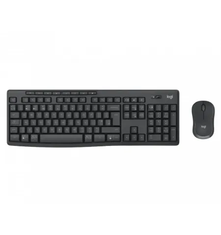 Клавиатура и мышь Logitech MK370, Беспроводное, Чёрный