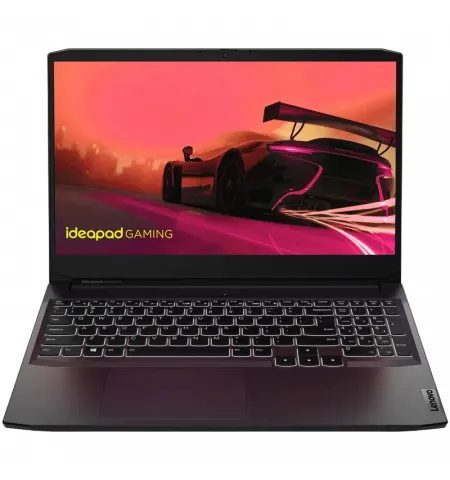 Laptop Gaming 15,6" Lenovo IdeaPad Gaming 3 15ACH6, Shadow Black, AMD Ryzen 5 5500H, 16GB/512GB, Fara SO