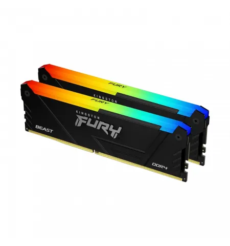 Оперативная память Kingston FURY Beast RGB, DDR5 SDRAM, 5200 МГц, 16Гб, KF552C40BBAK2-16