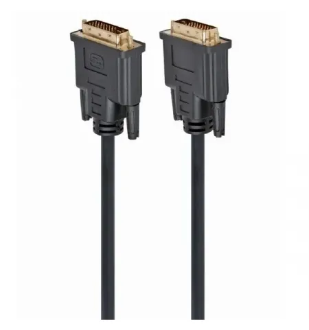 Видео кабель Cablexpert CC-DVI2-BK-10M, DVI-D (M) - DVI-D (M), 10м, Чёрный