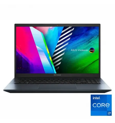 Ноутбук 15,6" ASUS Vivobook Pro 15 OLED K3500PC, Quiet Blue, Intel Core i7-11370H, 16ГБ/512Гб, Без ОС