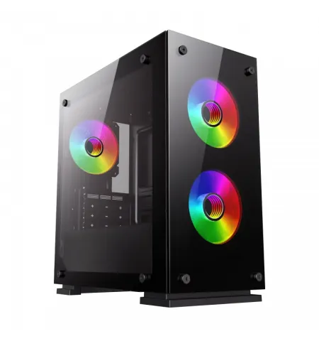 Компьютерный корпус Gamemax M65, Micro-ATX, Без блока питания, Чёрный