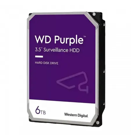 Жесткий диск Western Digital WD Purple, 3.5", 6 ТБ