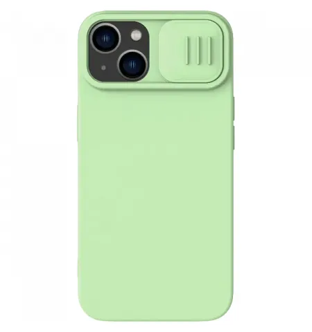 Чехол Nillkin iPhone 15, CamShield Silky Silicone, Mint Green