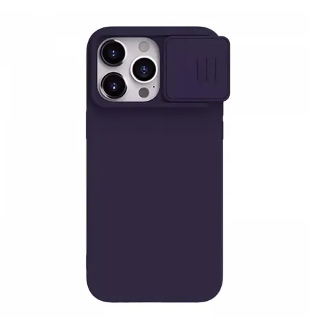 Чехол Nillkin iPhone 15 Pro Max, CamShield Silky Silicone, Dark Purple