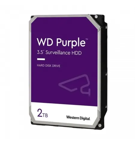 Жесткий диск Western Digital WD Purple, 3.5", 2 ТБ