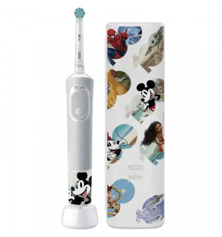 Электрическая зубная щетка Braun Kids Vitality PRO D103 Disney, Белый | Серый