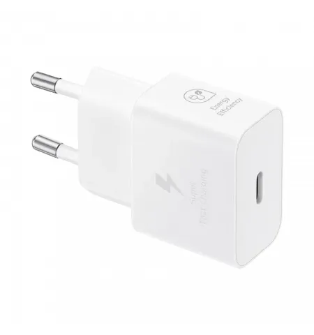 Original Sam. EP-T2510, Fast Travel Charger 25W PD (w/o cable), White