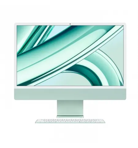 Моноблок Apple iMac A2874, 24", M3 with 8-core CPU and 8-core GPU, 8Гб/256Гб, macOS Sonoma, Зеленый