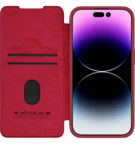 Чехол книжка Nillkin iPhone 15 Pro - Qin Pro, Красный