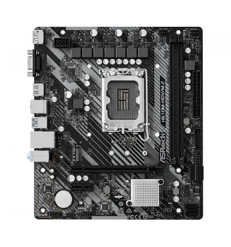 Материнская плата ASRock H610M-HDV/M.2 R2.0, LGA1700, Intel H610, Micro-ATX