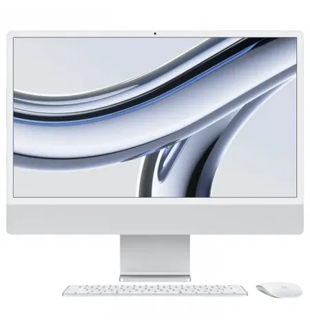 Моноблок Apple iMac A2874, 24", M3 with 8-core CPU and 8-core GPU, 16Гб/512Гб, macOS Sonoma, Серебристый