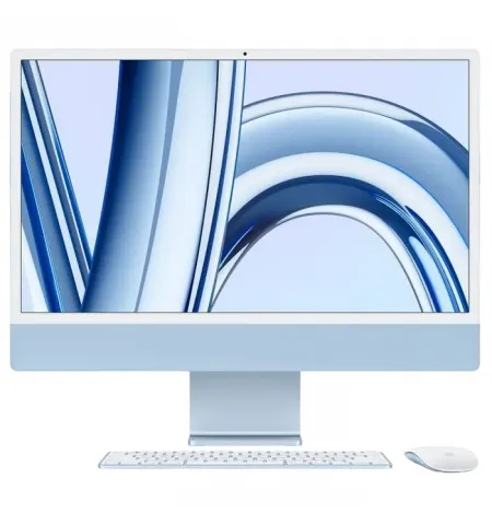 Моноблок Apple iMac A2874, 24", M3 with 8-core CPU and 8-core GPU, 16Гб/512Гб, macOS Sonoma, Синий