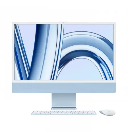 Моноблок Apple iMac A2873, 24", M3 with 8-core CPU and 10-core GPU, 16Гб/1024Гб, macOS Sonoma, Синий
