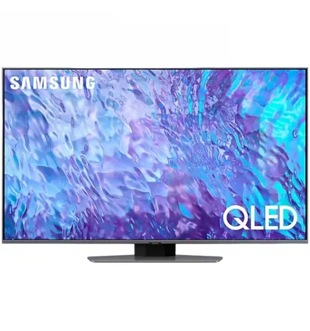 50" QLED SMART Телевизор Samsung QE50Q80CAUXUA, 3840x2160 4K UHD, Tizen, Серебристый
