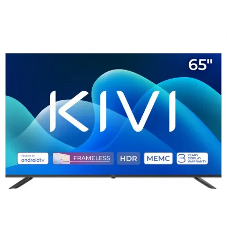 65" LED SMART Телевизор KIVI 65U730QB, 3840x2160 4K UHD, Android TV, Чёрный