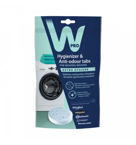 Гигиеническое средство и таблетки для стиральной машины Whirlpool Wpro