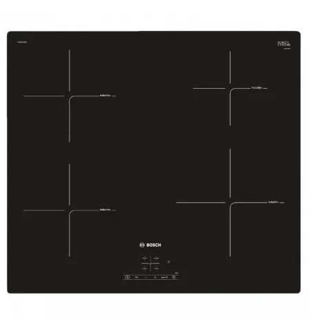 Индукционная варочная панель Bosch PIE601BB5E, Чёрный