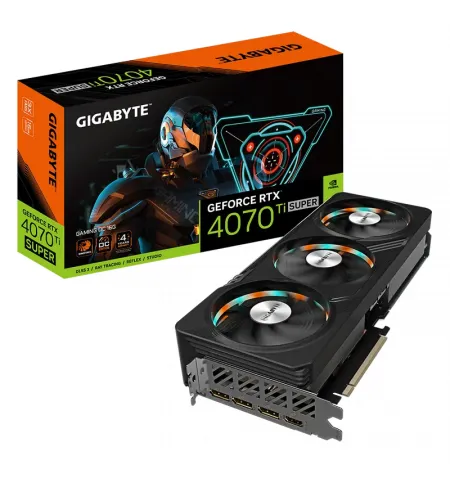 Видеокарта Gigabyte GV-N407TSGAMING OC-16GD, 16GB GDDR6X 256бит (GV-N407TSGAMING OC-16GD)