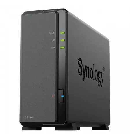 Сетевое хранилище SYNOLOGY DS124, Чёрный