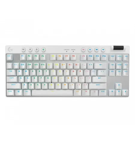 Клавиатура Logitech G Pro X TKL, Проводное / беспроводное, Белый