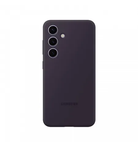 Чехол Samsung Silicone Cover Galaxy S24, Темно-фиолетовый