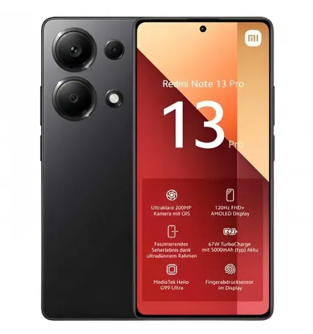 Смартфон Xiaomi Redmi Note 13 Pro, 12Гб/512Гб, Midnight Black