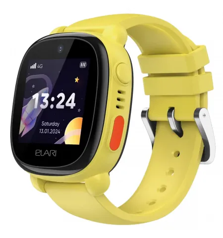 Детские часы Elari KidPhone 4G Lite, Жёлтый
