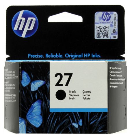 HP №27 black ink cartridge dj33xx, 34xx (10ml) ~220 A4 pages 5% coverage