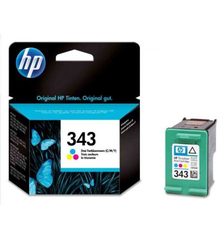 HP 343 (C8766EE) Tri-color Ink Cartridge for HP Photosmart 2575, 8050, C4180, D5160, Deskjet 6940, D4160,  330 p.