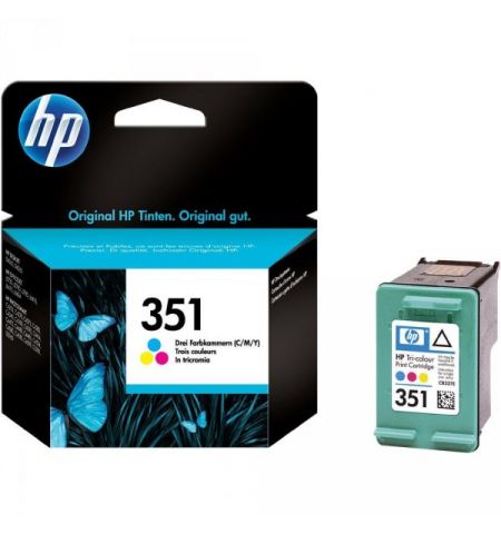 HP 351 (CB337EE) Tri-color Ink Cartridge for HP DESKJET D4260, D4360 OFFICEJETJ5730, J5780, J5785, J4610, J6415, J6424, PHOTOSMART C4205, C4270, C4272, C4280, C4340, C4380, C4390, C4424, C4472, 170 p.