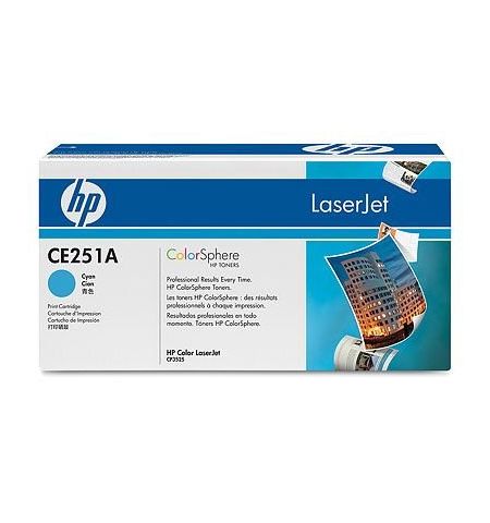 HP 504A (CE251A) Cyan Cartridge for HP LaserJet CM3530, CP3525, 7000 p.