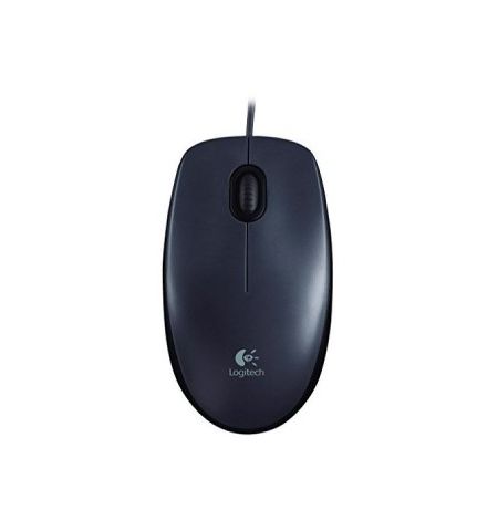 Logitech M90 Optical Mouse, Dark, USB