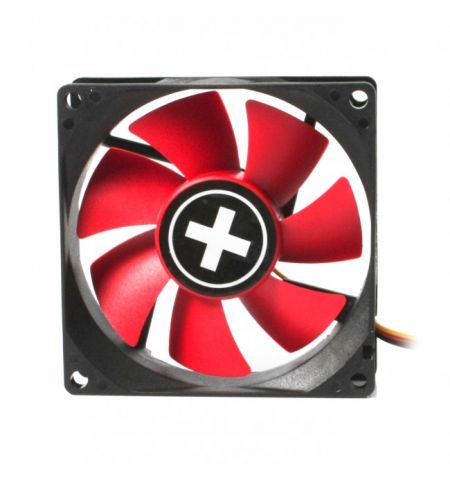 120mm Case Fan - XILENCE XPF120.R Fan, 120x120x25mm, 1300rpm, <21dBa, 44.7CFM, hydro bearing, Big 4Pin and 3Pin Molex, Black/Red