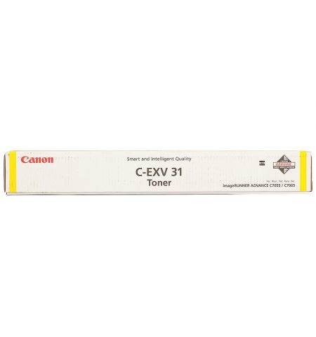 Toner Canon C-EXV31 Yellow, (940g/appr. 52 000 pages 10%) for Canon iR Advance C7055i/7065i