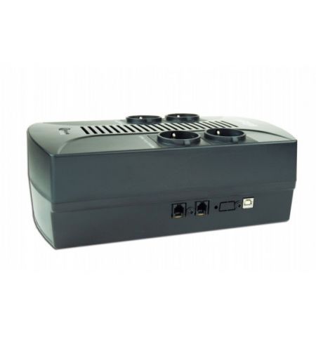 Gembird EnerGenie EG-UPS-002, 850VA / 510W, UPS with AVR, 4x Schuko outlets, LED status indication, USB port